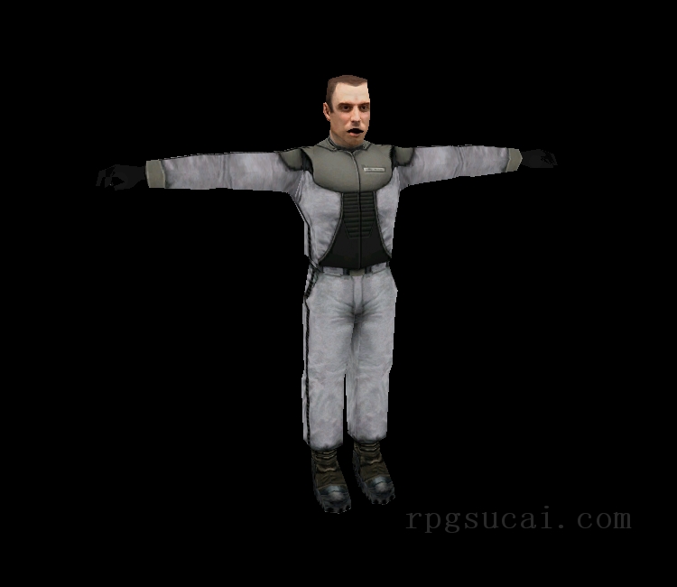 3D模型-男3D模型-3D模型(3520)Halo: Combat Evolved - Crewman