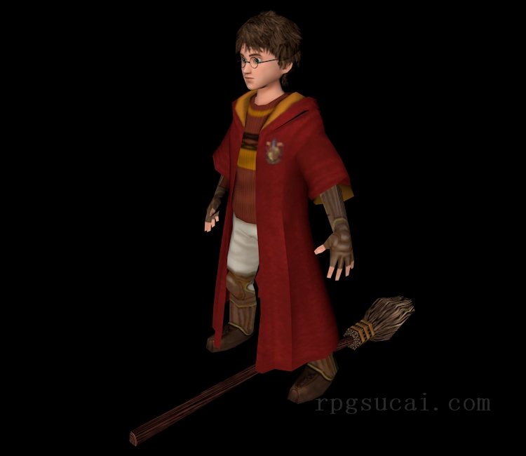 3D模型-男3D模型-3D模型(3586)Harry Potter & the Prisoner of Azkaban - Harry Potter (Quidditch)