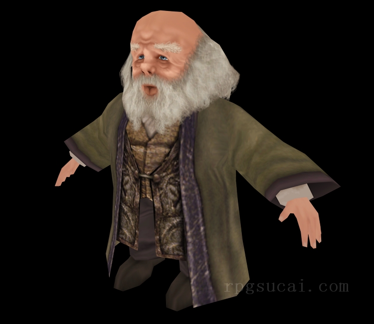 3D模型-男3D模型-3D模型(3591)Harry Potter & the Prisoner of Azkaban - Professor Flitwick