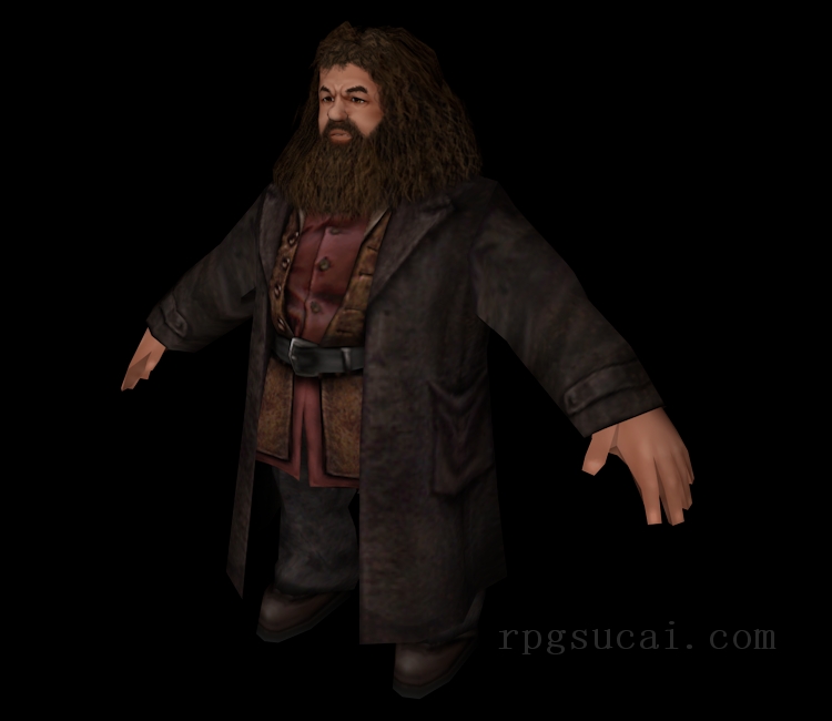 3D模型-男3D模型-3D模型(3596)Harry Potter & the Prisoner of Azkaban - Rubeus Hagrid
