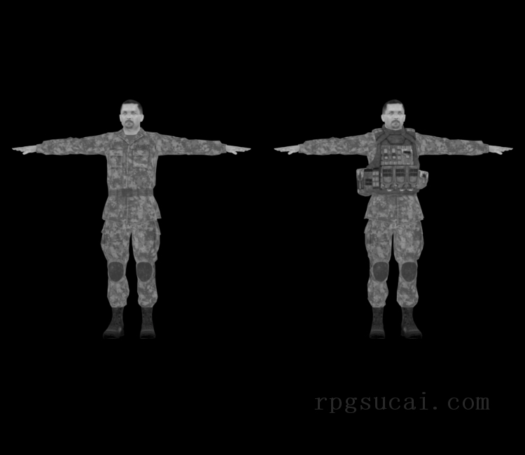 3D模型-男3D模型-3D模型(3691)Hatred - Soldier