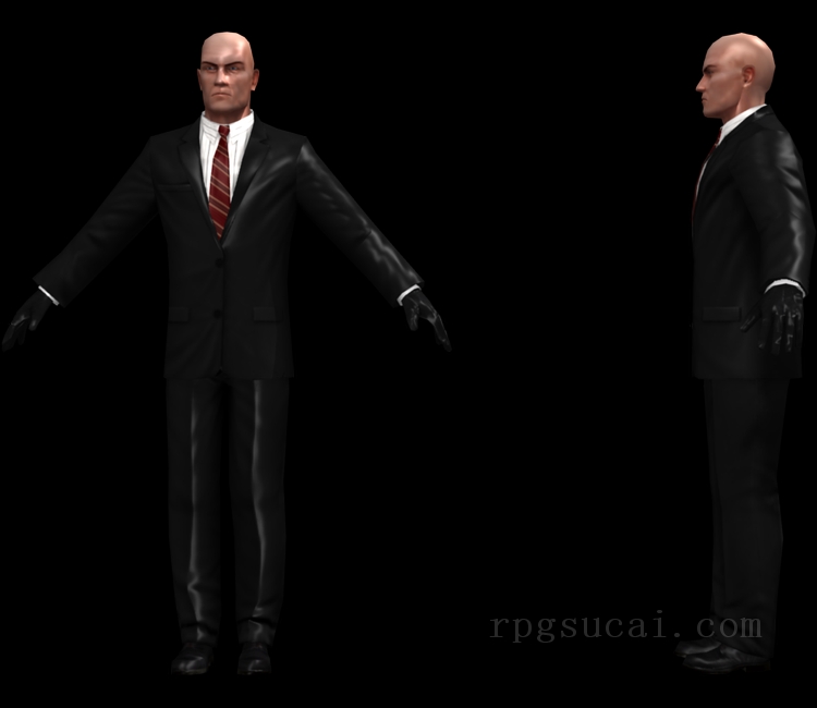3D模型-男3D模型-3D模型(3724)Hitman 4: Blood Money - Agent 47