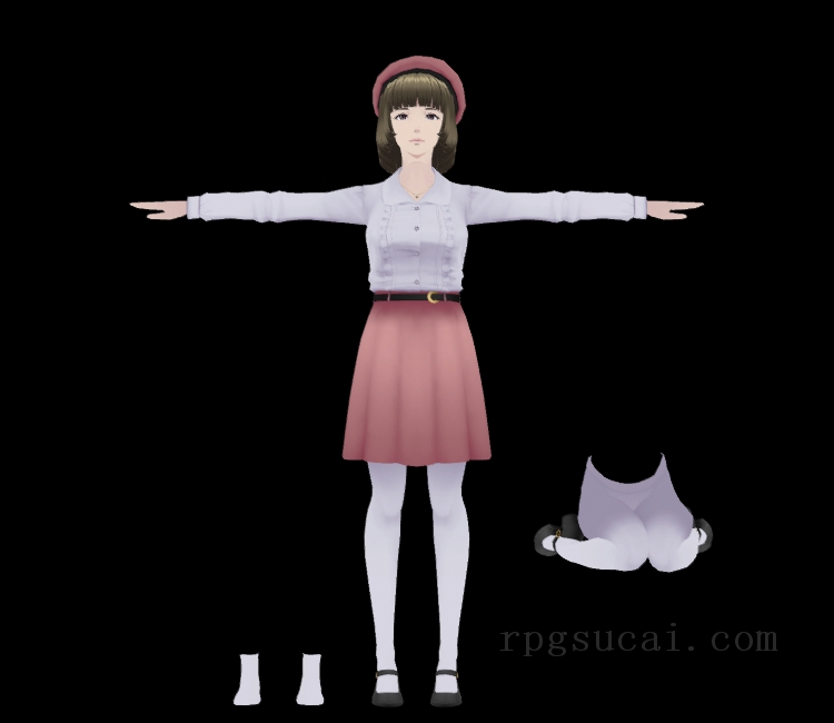 3D模型-美少女3D模型-女3D模型-3D模型(1187)AI: The Somnium Files - Hitomi Sagan (19)