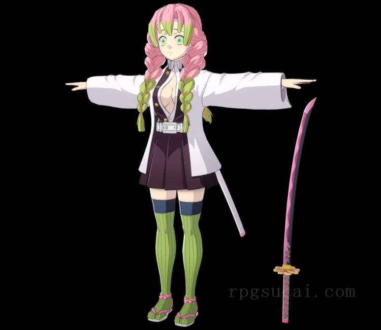 3D模型-美少女3D模型-女3D模型-3D模型(1419)Mobile - Aster Tatariqus - Mitsuri Kanroji