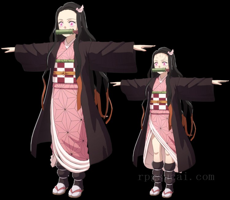3D模型-美少女3D模型-女3D模型-3D模型(1420)Mobile - Aster Tatariqus - Nezuko Kamado