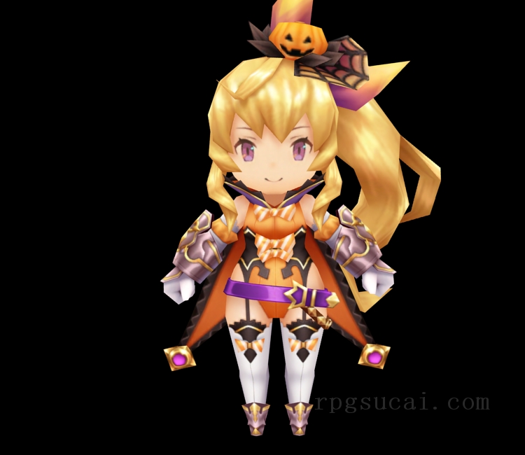 3D模型-美少女3D模型-女3D模型-3D模型(1432)Mobile - Dragalia Lost - Elisanne (Halloween)