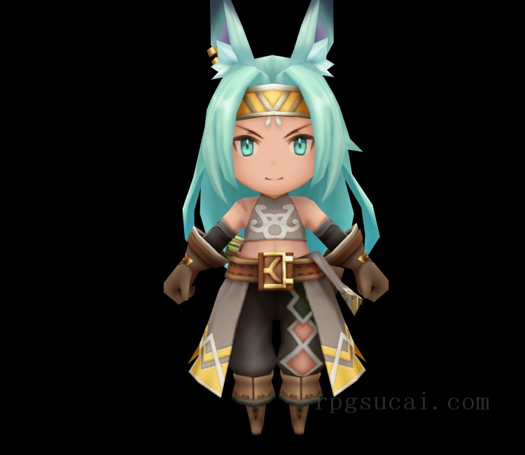 3D模型-美少女3D模型-女3D模型-3D模型(1434)Mobile - Dragalia Lost - Luca