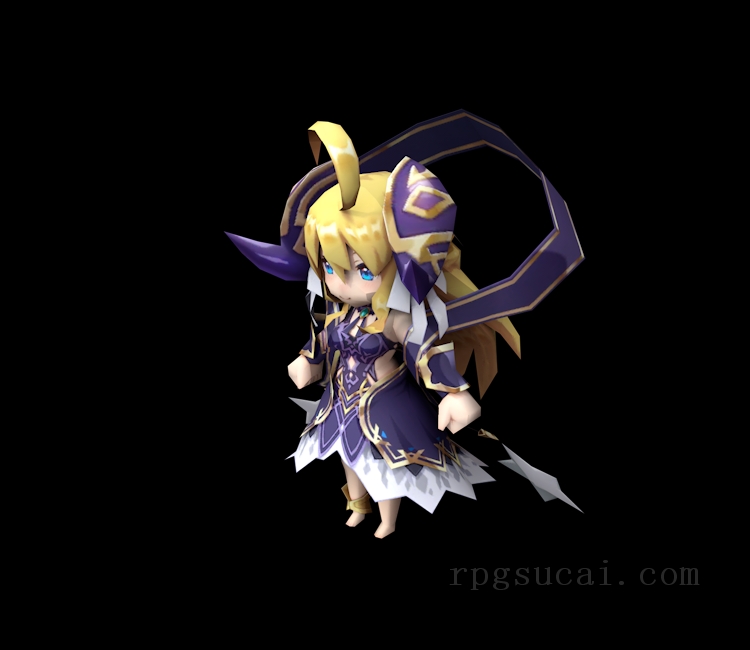 3D模型-美少女3D模型-女3D模型-3D模型(1443)Mobile - Dragalia Lost - Zena