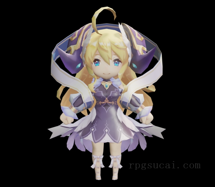 3D模型-美少女3D模型-女3D模型-3D模型(1444)Mobile - Dragalia Lost - Zena (Gala)