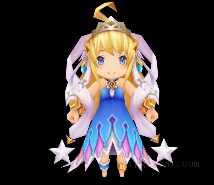 3D模型-美少女3D模型-女3D模型-3D模型(1445)Mobile - Dragalia Lost - Zethia