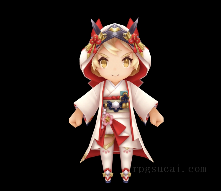 3D模型-美少女3D模型-女3D模型-3D模型(1450)Mobile - Dragalia Lost - Aoi (Wedding)