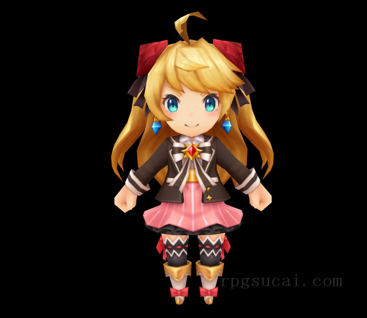 3D模型-美少女3D模型-女3D模型-3D模型(1454)Mobile - Dragalia Lost - Ezelith (Valentine's)