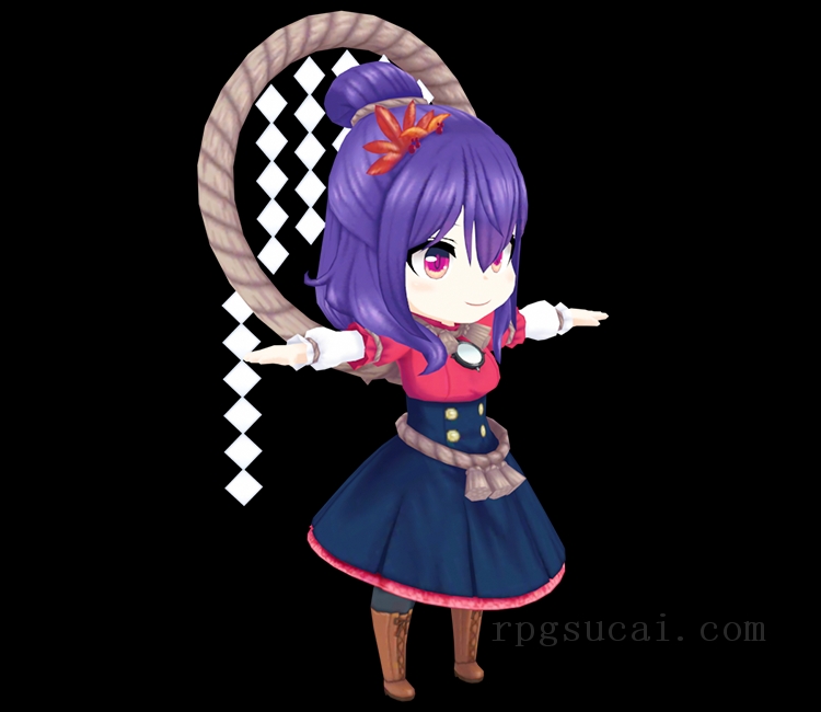 3D模型-美少女3D模型-女3D模型-3D模型(1514)Mobile - Touhou Cannonball - Kanako Yasaka