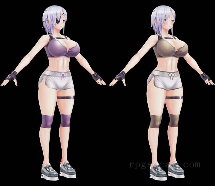 3D模型-美少女3D模型-女3D模型-3D模型(1523)Mobile - Action Taimanin - Aina Winchester (Luxurious Night)