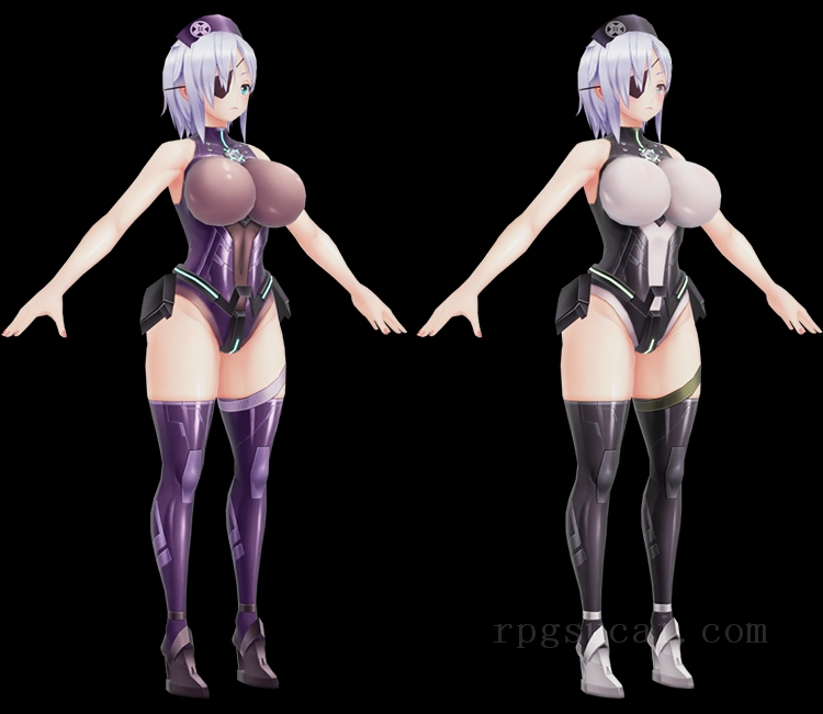 3D模型-美少女3D模型-女3D模型-3D模型(1525)Mobile - Action Taimanin - Aina Winchester (U.F.S. Hunter)