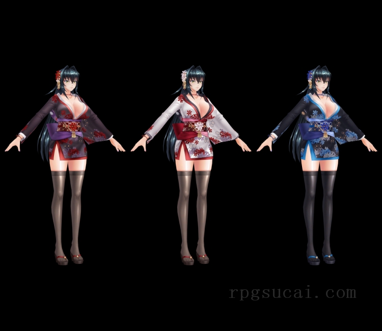 3D模型-美少女3D模型-女3D模型-3D模型(1526)Mobile - Action Taimanin - Annerose Vajra (Autumn Witch)