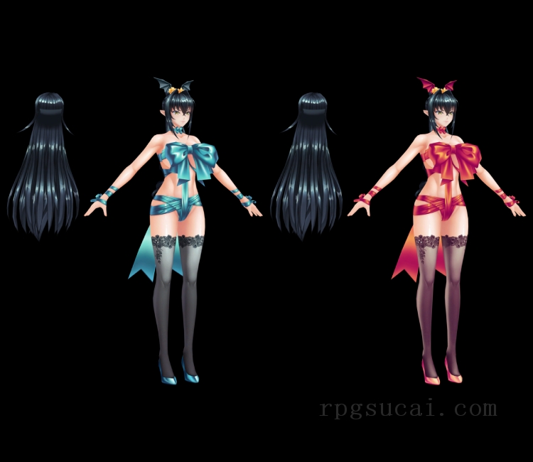3D模型-美少女3D模型-女3D模型-3D模型(1529)Mobile - Action Taimanin - Annerose Vajra (Secret Gift)