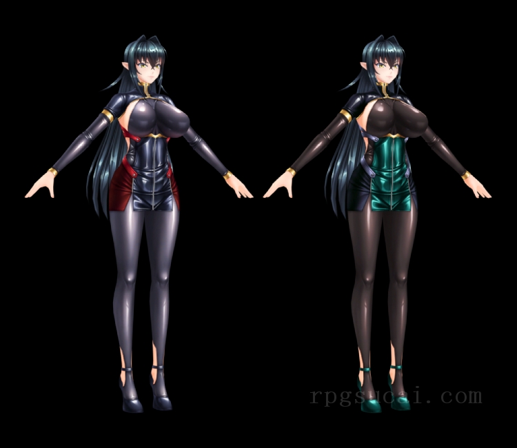 3D模型-美少女3D模型-女3D模型-3D模型(1530)Mobile - Action Taimanin - Annerose Vajra (Steel Witch)