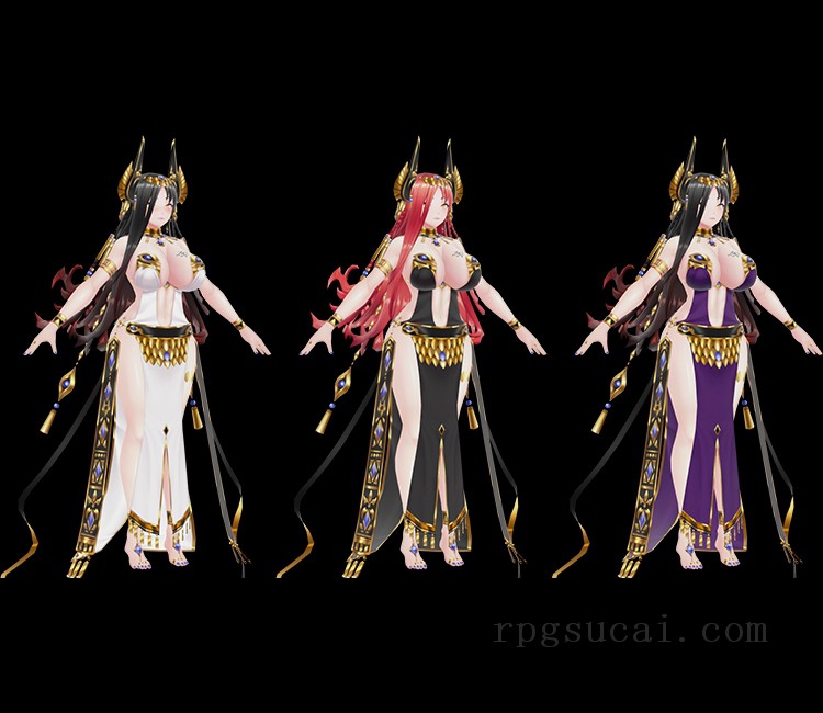 3D模型-美少女3D模型-女3D模型-3D模型(1538)Mobile - Action Taimanin - Astaroth (Dark Sun)