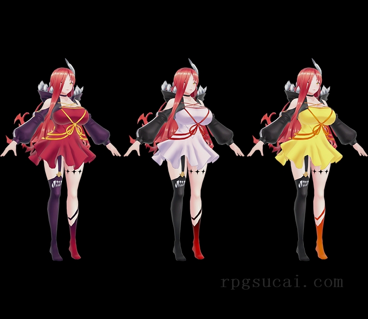 3D模型-美少女3D模型-女3D模型-3D模型(1544)Mobile - Action Taimanin - Astaroth (Queen's Playmate)
