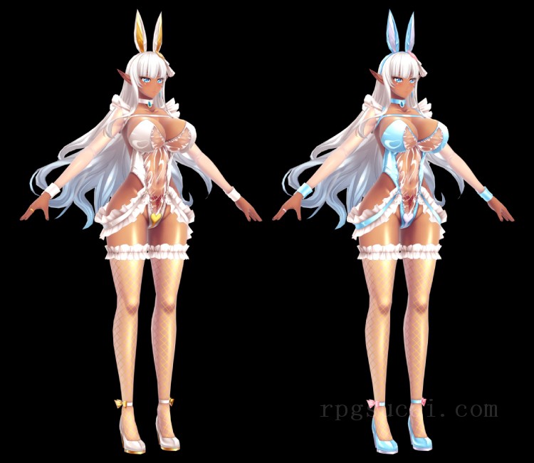 3D模型-美少女3D模型-女3D模型-3D模型(1549)Mobile - Action Taimanin - Eleonor (Bunny Girl)