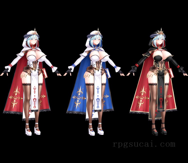 3D模型-美少女3D模型-女3D模型-3D模型(1568)Mobile - Action Taimanin - Lapis (Guide of Blind Faith)