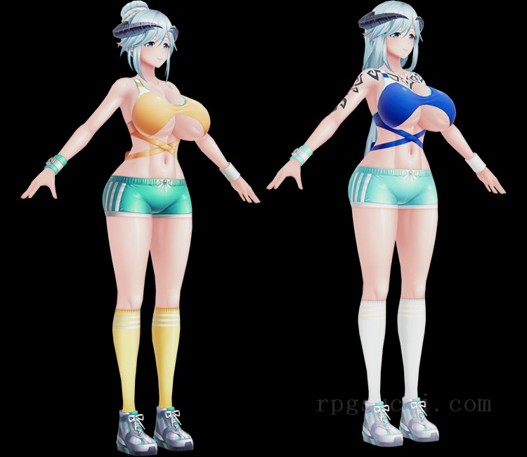 3D模型-美少女3D模型-女3D模型-3D模型(1569)Mobile - Action Taimanin - Lapis (New Coach)