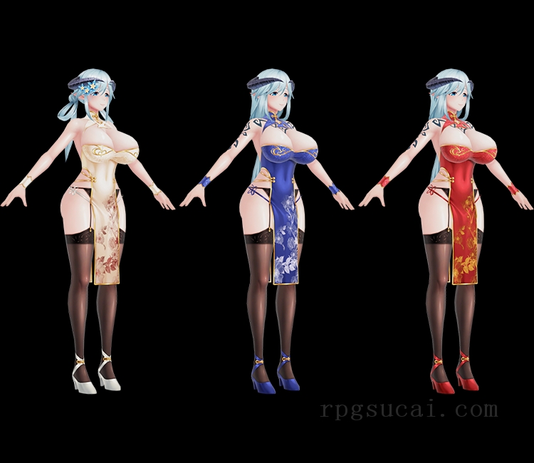 3D模型-美少女3D模型-女3D模型-3D模型(1571)Mobile - Action Taimanin - Lapis (Peerless Beauty)