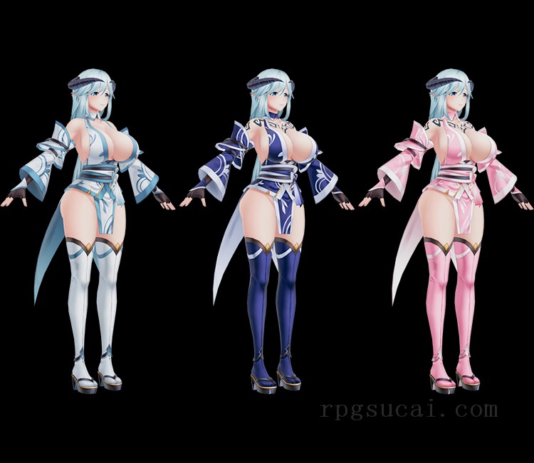 3D模型-美少女3D模型-女3D模型-3D模型(1572)Mobile - Action Taimanin - Lapis (Strategist)