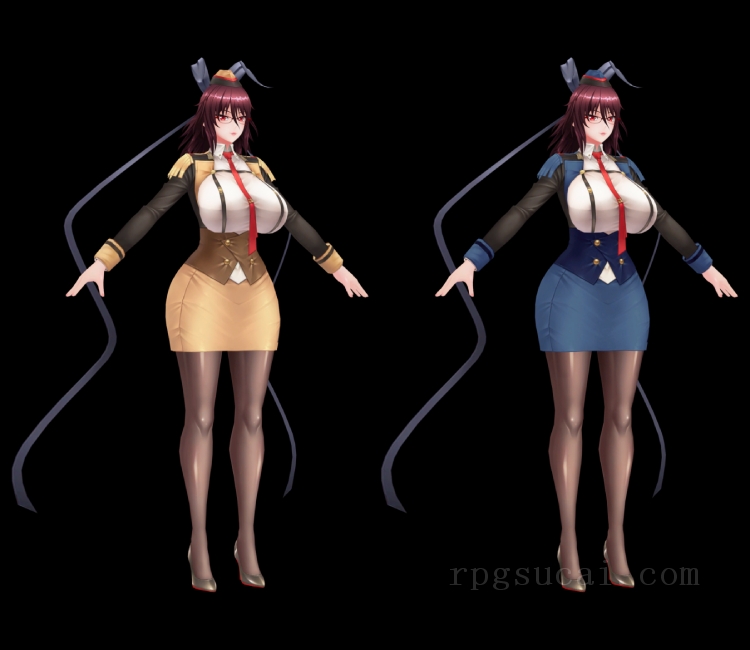 3D模型-美少女3D模型-女3D模型-3D模型(1576)Mobile - Action Taimanin - Mizuki Shiranui (Task Force)