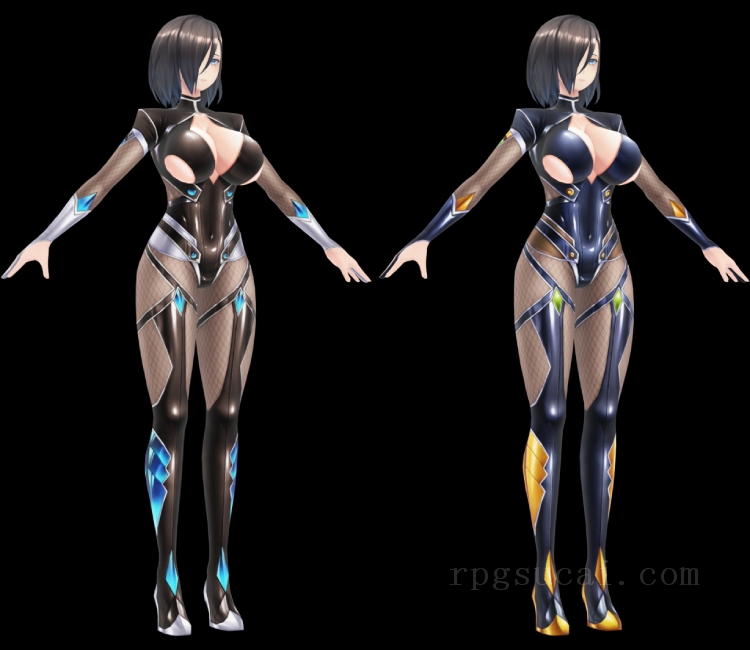 3D模型-美少女3D模型-女3D模型-3D模型(1586)Mobile - Action Taimanin - Momochi Nagi (Storm Butler)