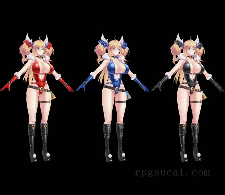 3D模型-美少女3D模型-女3D模型-3D模型(1590)Mobile - Action Taimanin - Onisaki Kirara (Bell of Blessings)