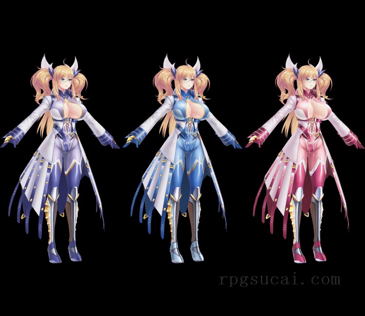 3D模型-美少女3D模型-女3D模型-3D模型(1593)Mobile - Action Taimanin - Onisaki Kirara (Crimson Blizzard)