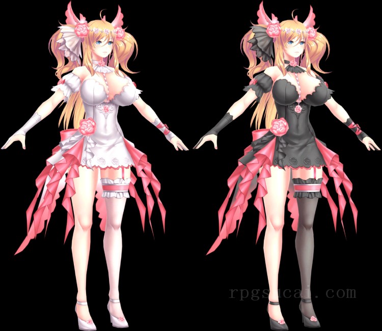 3D模型-美少女3D模型-女3D模型-3D模型(1599)Mobile - Action Taimanin - Onisaki Kirara (Lovely Oni Bride)