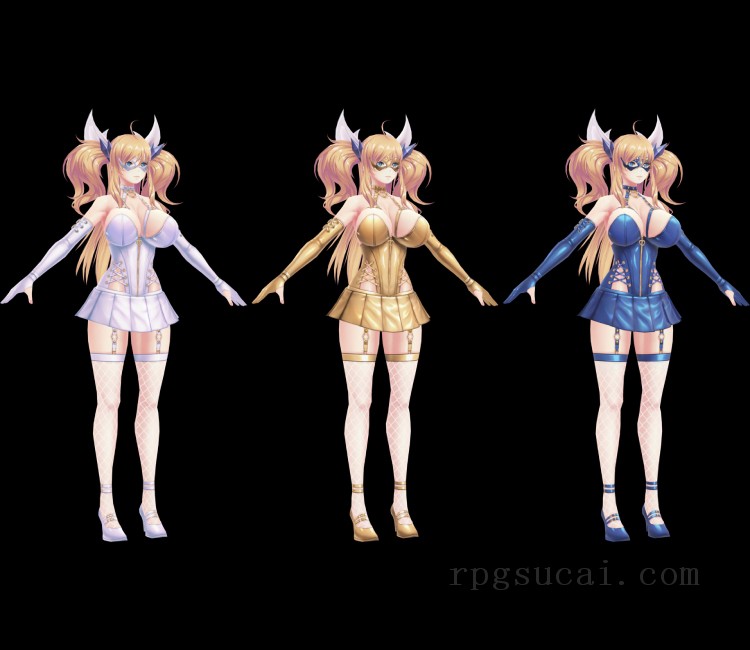 3D模型-美少女3D模型-女3D模型-3D模型(1601)Mobile - Action Taimanin - Onisaki Kirara (Mysterious Masque)