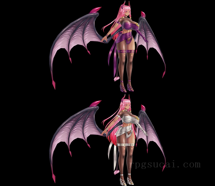 3D模型-美少女3D模型-女3D模型-3D模型(1611)Mobile - Action Taimanin - Phantasma (Mysterious Gift)