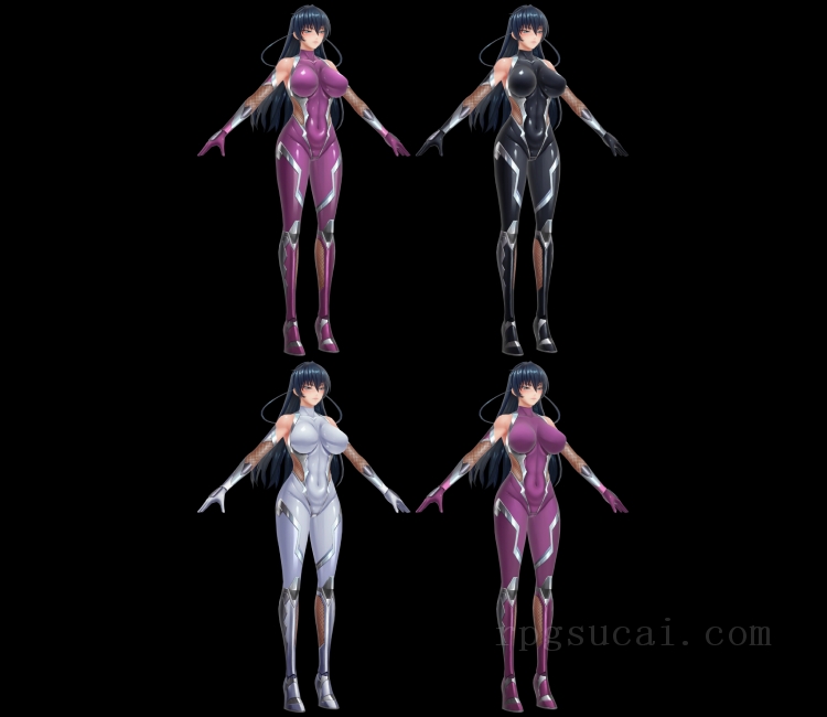 3D模型-美少女3D模型-女3D模型-3D模型(1619)Mobile - Action Taimanin - Igawa Asagi (The Almighty)