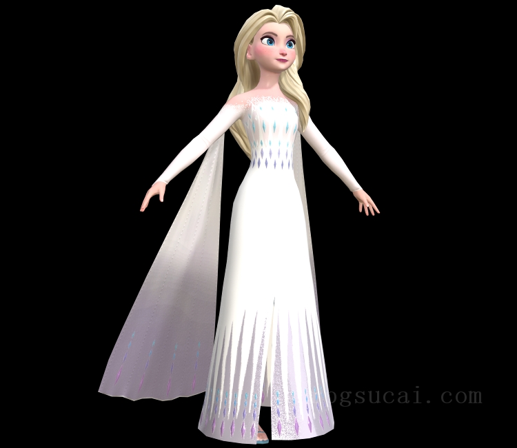 3D模型-美少女3D模型-女3D模型-3D模型(2129)Disney Dreamlight Valley - Elsa