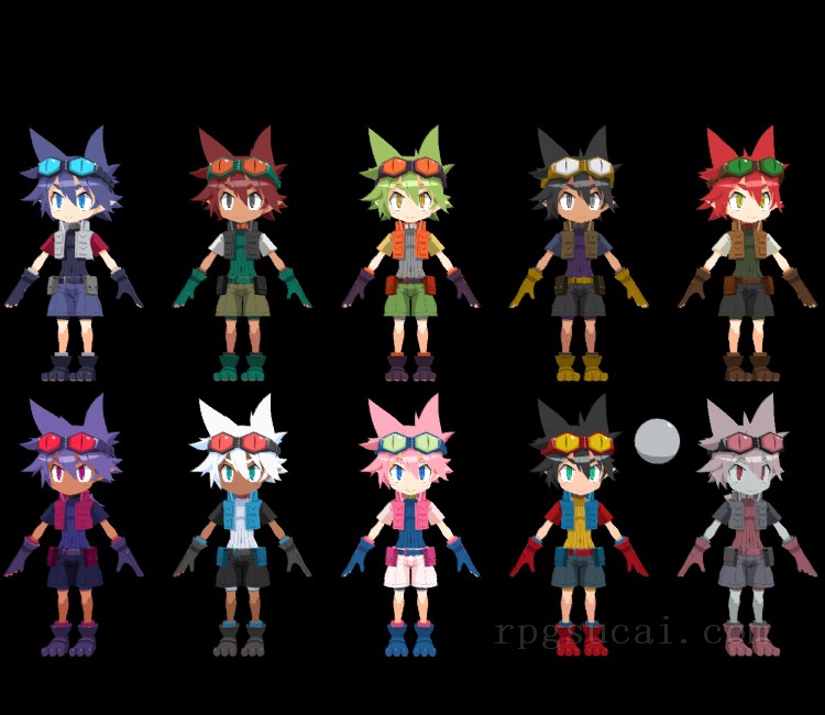 3D模型-美少女3D模型-女3D模型-3D模型(2169)Disgaea 7: Vows of the Virtueless - Bandit