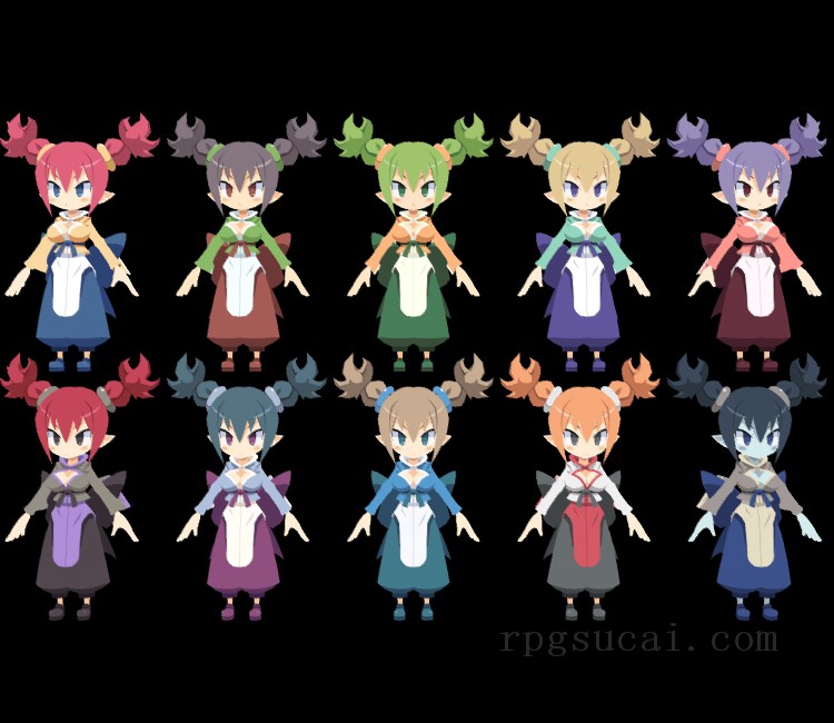 3D模型-美少女3D模型-女3D模型-3D模型(2175)Disgaea 7: Vows of the Virtueless - Fight Mistress
