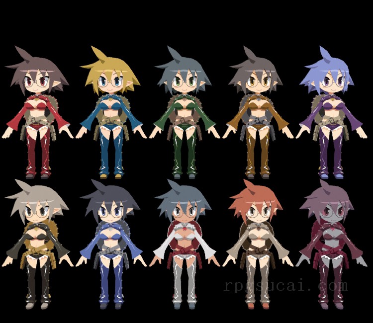 3D模型-美少女3D模型-女3D模型-3D模型(2177)Disgaea 7: Vows of the Virtueless - Gunslinger