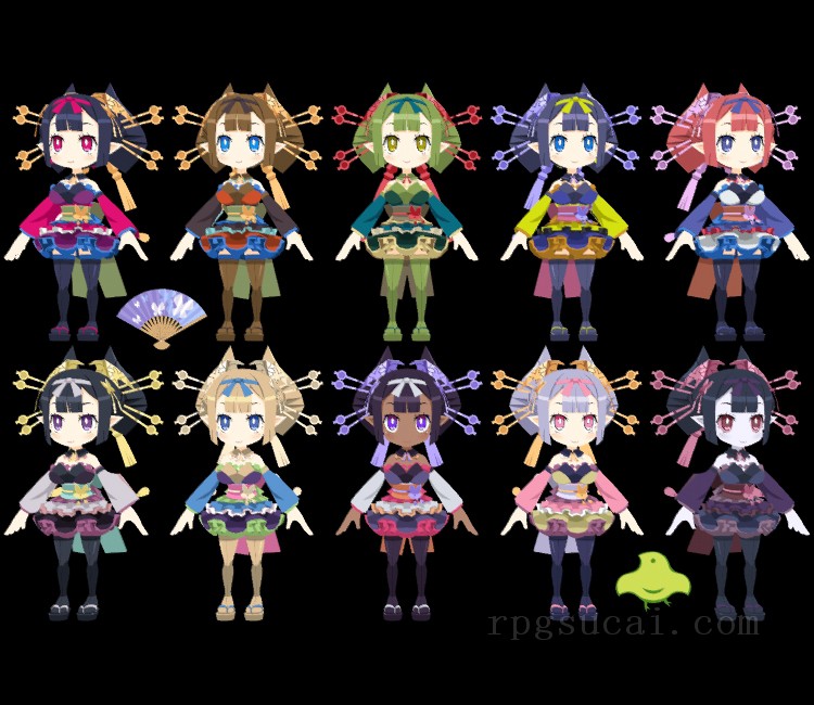 3D模型-美少女3D模型-女3D模型-3D模型(2183)Disgaea 7: Vows of the Virtueless - Maiko