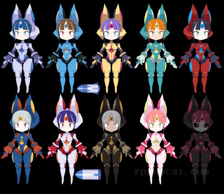 3D模型-美少女3D模型-女3D模型-3D模型(2185)Disgaea 7: Vows of the Virtueless - Mecha Girl