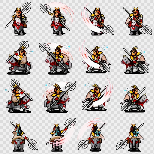 三国小人角色行走素材-(孙策)