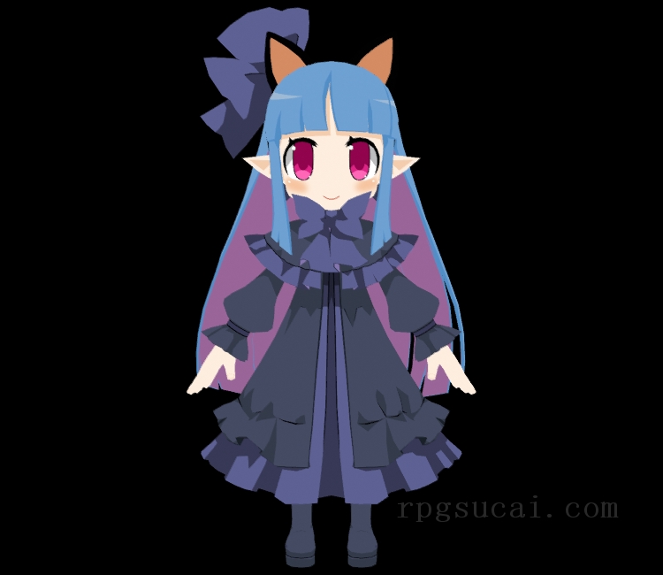 3D模型-美少女3D模型-女3D模型-3D模型(2203)Disgaea 7: Vows of the Virtueless - Witch (Cat Ear)
