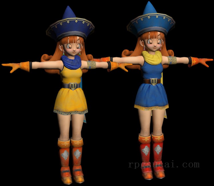 3D模型-美少女3D模型-女3D模型-3D模型(2290)Dragon Quest Heroes - Alena