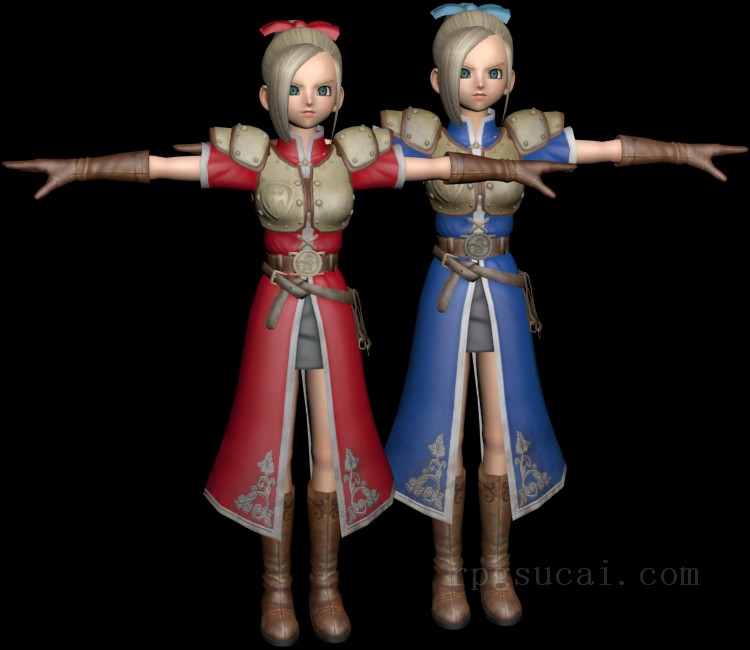 3D模型-美少女3D模型-女3D模型-3D模型(2292)Dragon Quest Heroes - Aurora