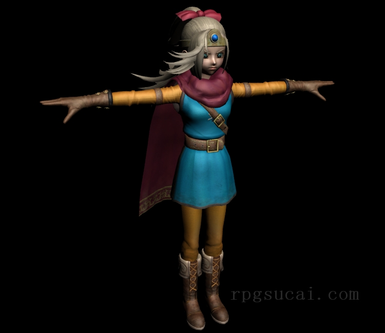3D模型-美少女3D模型-女3D模型-3D模型(2293)Dragon Quest Heroes - Aurora (DQIII)