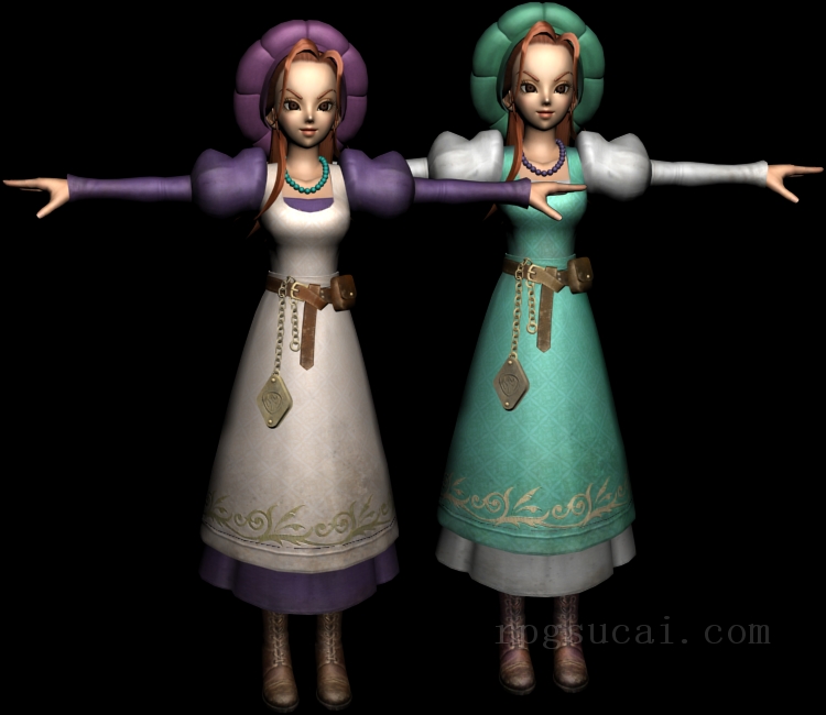 3D模型-美少女3D模型-女3D模型-3D模型(2296)Dragon Quest Heroes - Isla