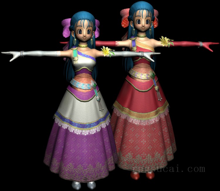 3D模型-美少女3D模型-女3D模型-3D模型(2302)Dragon Quest Heroes - Nera